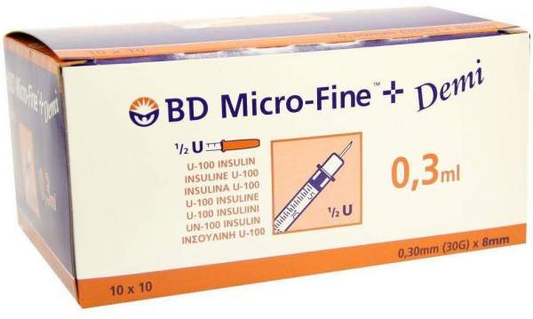 Bd Micro Fine+ U 100 Insulin Spritze 100 Spriten