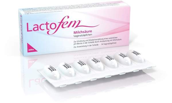 Lactofem Milchsäure 14 Vaginalzäpfchen