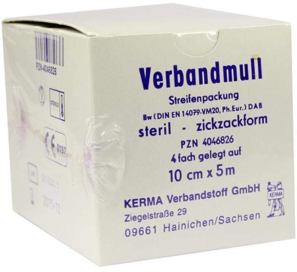 Verbandmull 10cmx5m 4-Fach Steril