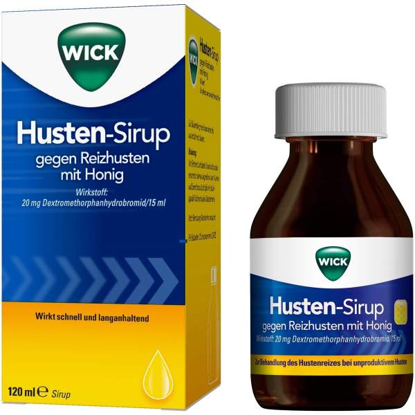 WICK Hustensirup gegen Reizhusten mit Honig 120ml