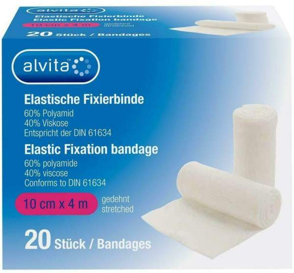 Alvita Elastische Fixierbinde 10 Cmx4 M