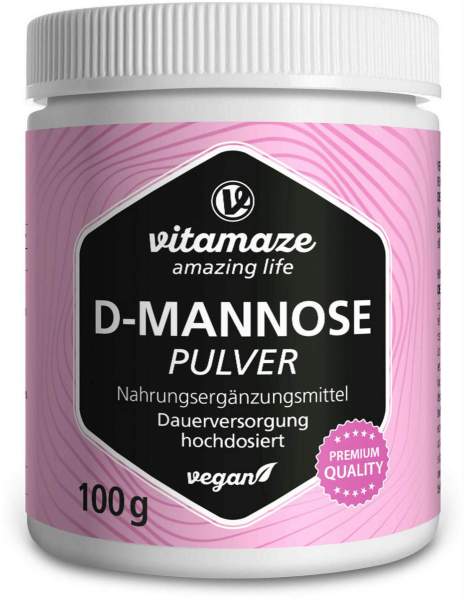 D-Mannose Pulver Hochdosiert Vegan 100 G
