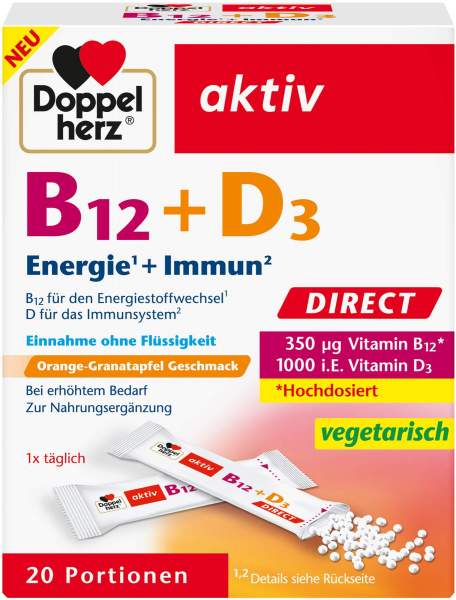 Doppelherz B12+D3 Direct 20 Sachets