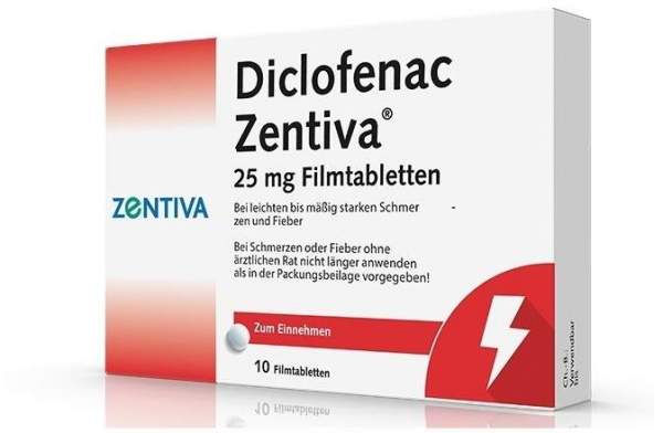 Diclofenac Zentiva 25 mg 10 Filmtabletten