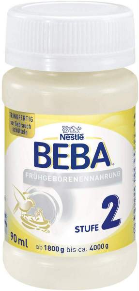 Nestle Beba Frühgeborenen Nahrung Stufe 2 Flüssig 32 X 90 ml