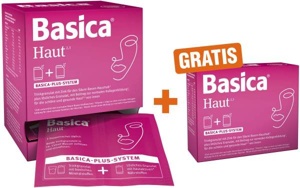 Basica Haut Trinkgranulat für 30 Tage + gratis Basica Haut Trinkgranulat für 7 Tage