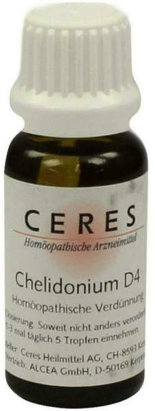 Ceres Chelidonium D 4 Dilution 20 ml