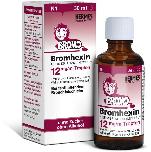 Bromhexin Hermes 12 mg pro ml 30 ml Tropfen