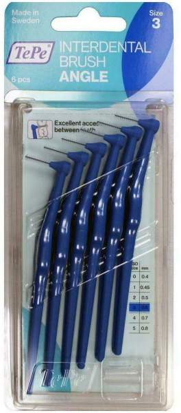 Tepe Angle Interdentalbürste 0,6 mm Blau 6 Bürsten