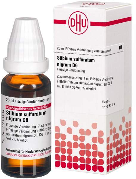 Stibium Sulfuratum Nigrum D 6 20 ml Dilution