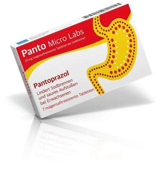 Panto Micro Labs 20 mg Msr.Tabl.Bei Sodbrennen