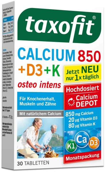 Taxofit Calcium 850 + D3 + K Depot 30 Tabletten
