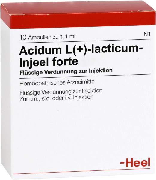 Acidum L(+)lacticum Injeele Forte 1,1 ml 10 Ampullen