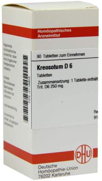 Kreosotum D6 80 Tabletten