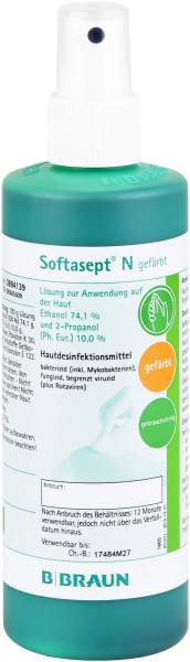 Softasept N Gefärbt Sprühflasche 20 X 250 ml Lösung