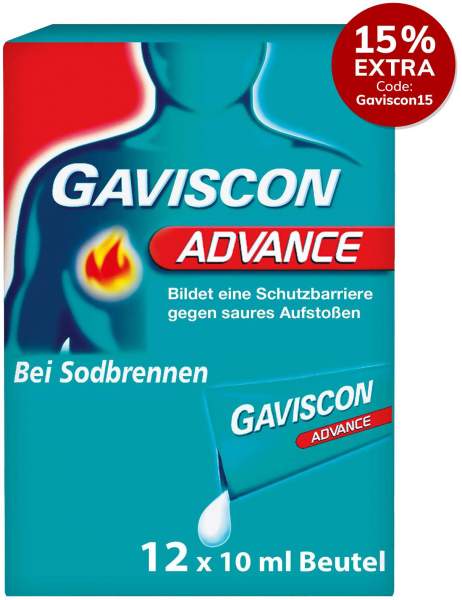 Gaviscon Advance Pfefferminz 12 x 10 ml Suspension