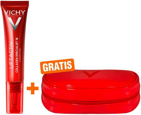 Vichy Liftactiv Collagen Specialist 16 Augenpflege 15 ml + gratis Kosmetiktasche XMas 1 Stück