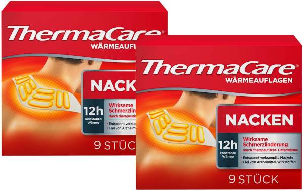 Thermacare Nacken Schulter Auflage zur Schmerzlinderung 2 x 9 Stück