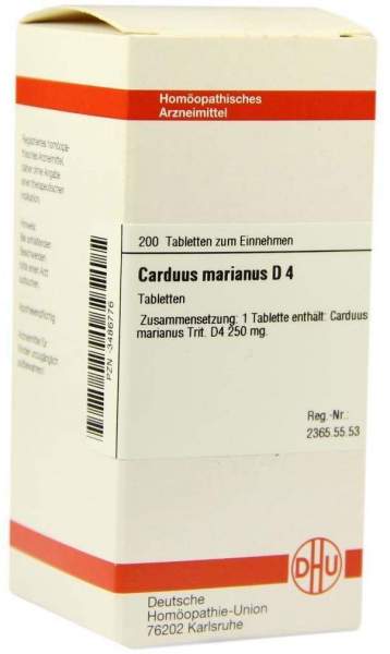 Carduus Marianus D 4 200 Tabletten