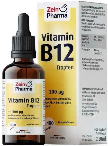 Vitamin B12 200 m63g Tropfen zum Einnehmen