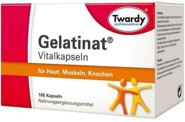 Gelatinat Vitalkapseln 160 Stück