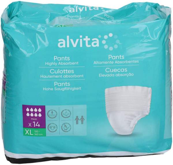 Alvita Inkontinenz Pants maxi XL 14 Stück