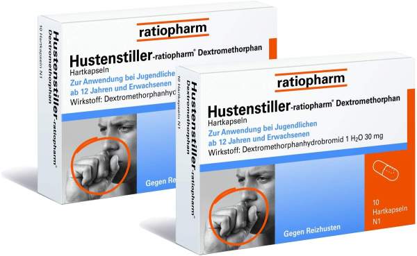 Hustenstiller-Ratiopharm Dextromethorphan 2 x 10 Kapseln