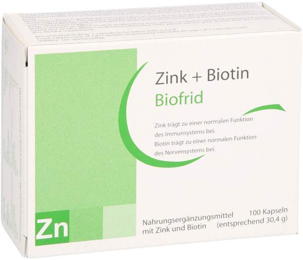 Zink Plus Biotin 100 Kapseln