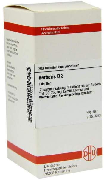 Berberis D3 200 Tabletten