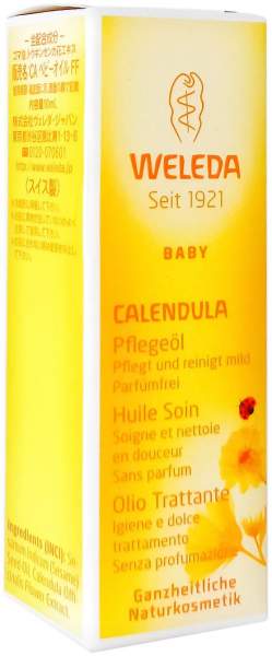 Weleda Calendula Pflegeöl Parfümfrei Baby und Kind 10 ml Öl