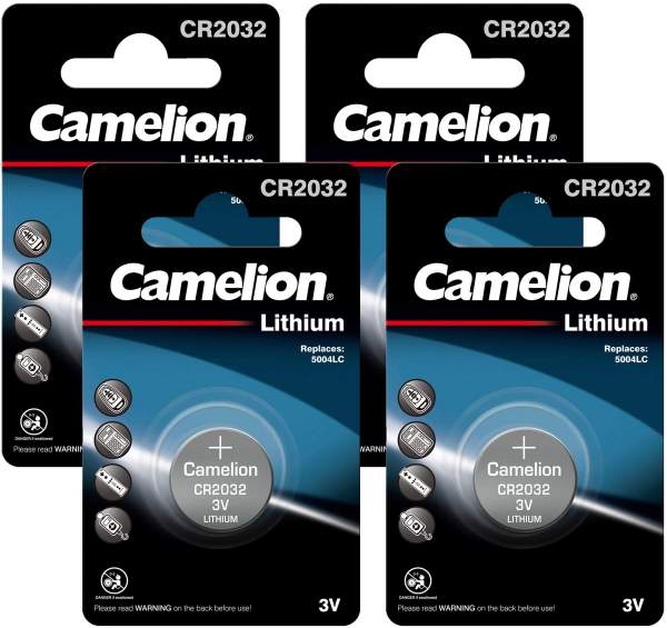 4x Batterien Knopfzelle CR 2032