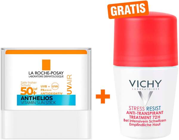 La Roche Posay Anthelios UV Air Stick LSF 50+ 9 g + gratis Vichy Deo Stress Resist 72h 50 ml