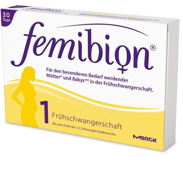 Femibion Frühschwangerschaft 1 D3 + 800 µg Folat 30 Tabletten