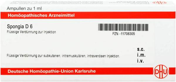 Dhu Spongia D6 8 X 1 ml Ampullen