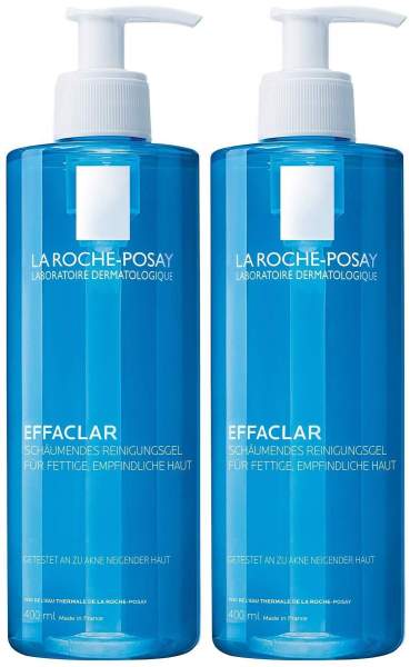 La Roche Posay Effaclar Schäumendes Reinigungsgel 2 x 400 ml