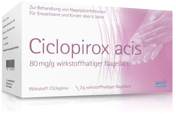 Ciclopirox Acis 80 mg Pro G Wirkstoffhaltiger Nagellack 3 G Lösung