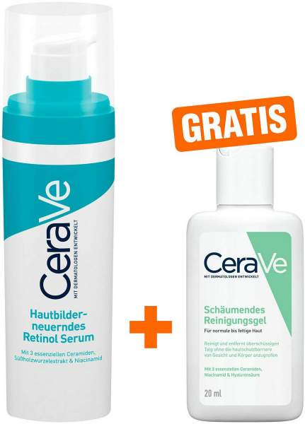 Cerave hautbilderneuerndes Retinol 30 ml + gratis schäumendes Reinigungsgel 20 ml
