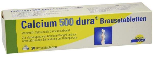 Calcium 500 Dura 20 Brausetabletten