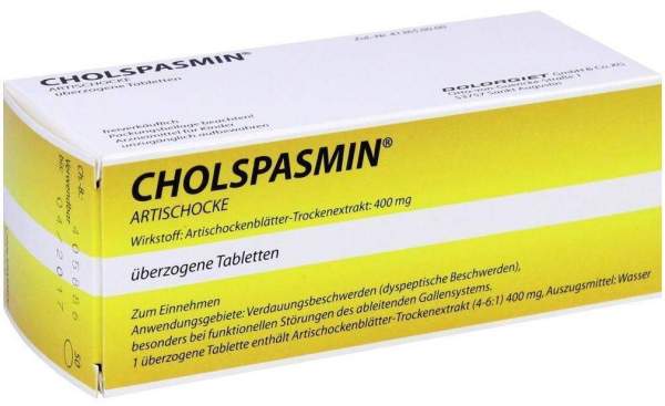 Cholspasmin Artischocke 50 Überzogene Tabletten