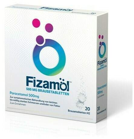 Fizamol 500 mg 20 Brausetabletten