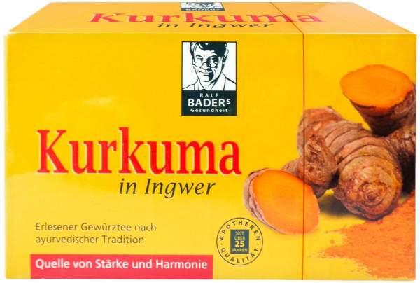 Kurkuma in Ingwer Tee Filterbeutel 20 Stück