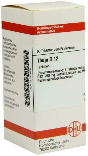 Dhu Thuja D12 80 Tabletten