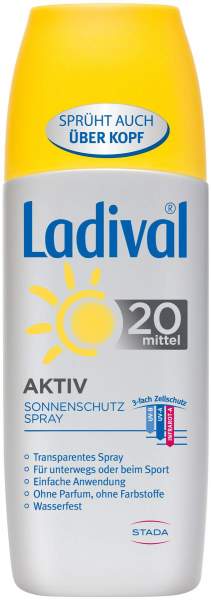 Ladival Aktiv Sonnenschutz Spray Lsf 20 150 ml