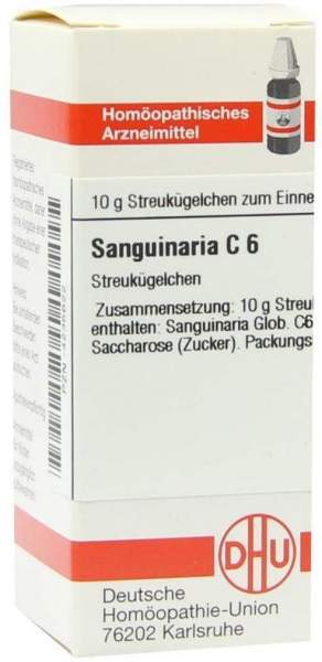 Dhu Sanguinaria C6 10 G Globuli