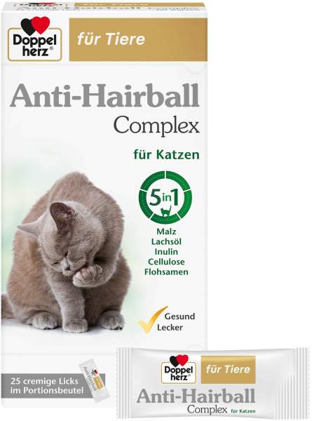Doppelherz Anti-Hairball Complex für Katzen 25 Licks