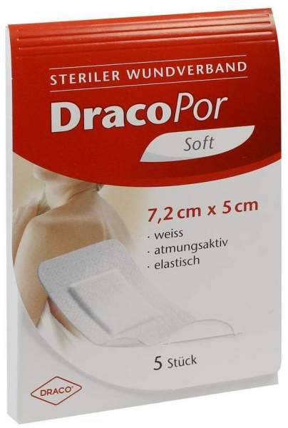 Dracopor Wundverband 7,2x5cm Steril 5 Stück