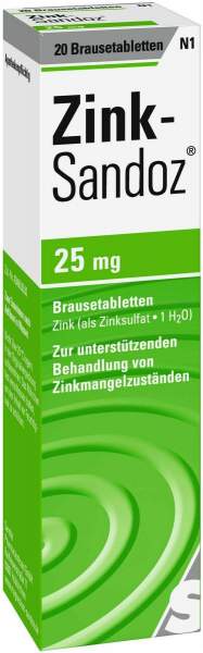 Zink Sandoz 20 Brausetabletten