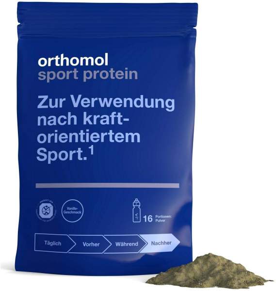 Orthomol Sport Protein 640g Pulver 16 Portionen Vanille