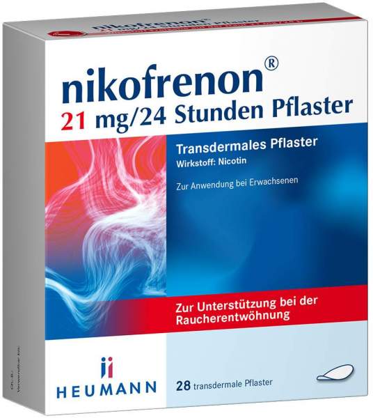 Nikofrenon 21 mg in 24 Stunden transdermale Pflaster 28 Stück
