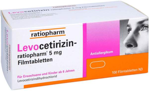 Levocetirizin ratiopharm 5 mg 100 Filmtabletten